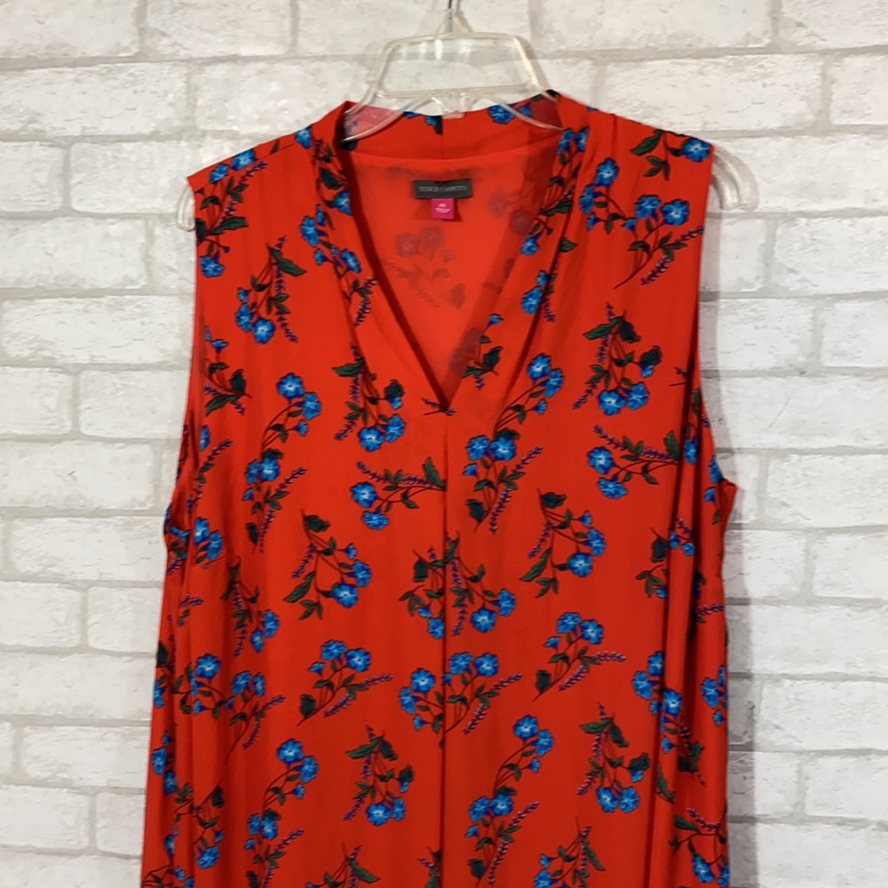 Vince Camuto tropical inverted pleat shift dress - Picture 4 of 12